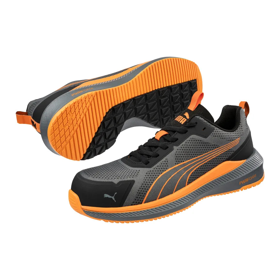 Puma Slide Grey Orange Low 645000 Werkschoenen