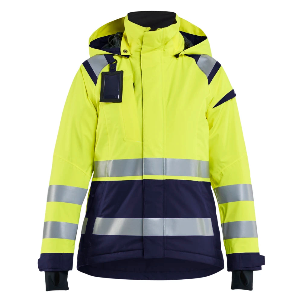 Blaklader 4904 1987 Dames Shell Jack High Vis High Vis Geel Marineblauw