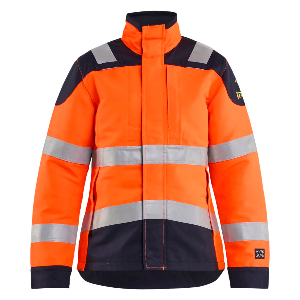 Blaklader 4969 1524 Multinorm Damesjack Inherent High Vis Oranje Marineblauw