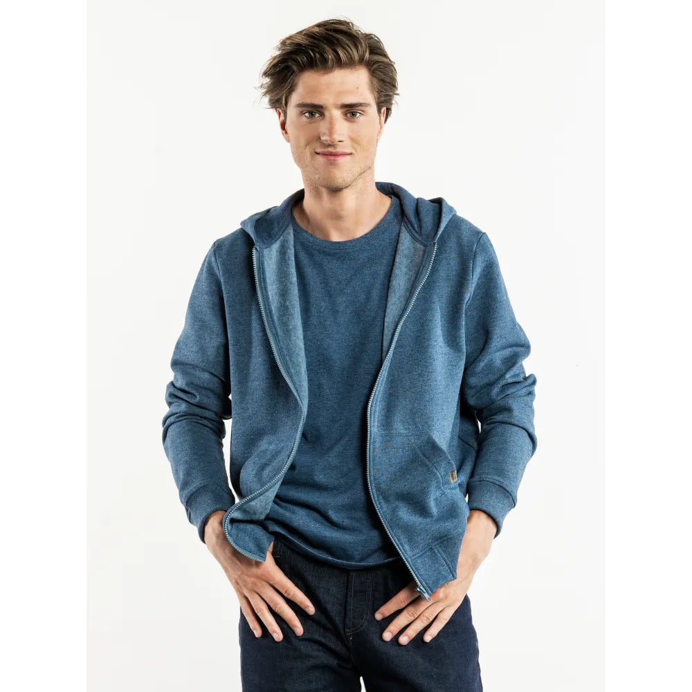 Chaud Devant Hoodie Comodo Blue Melee Blauw Gemêleerd