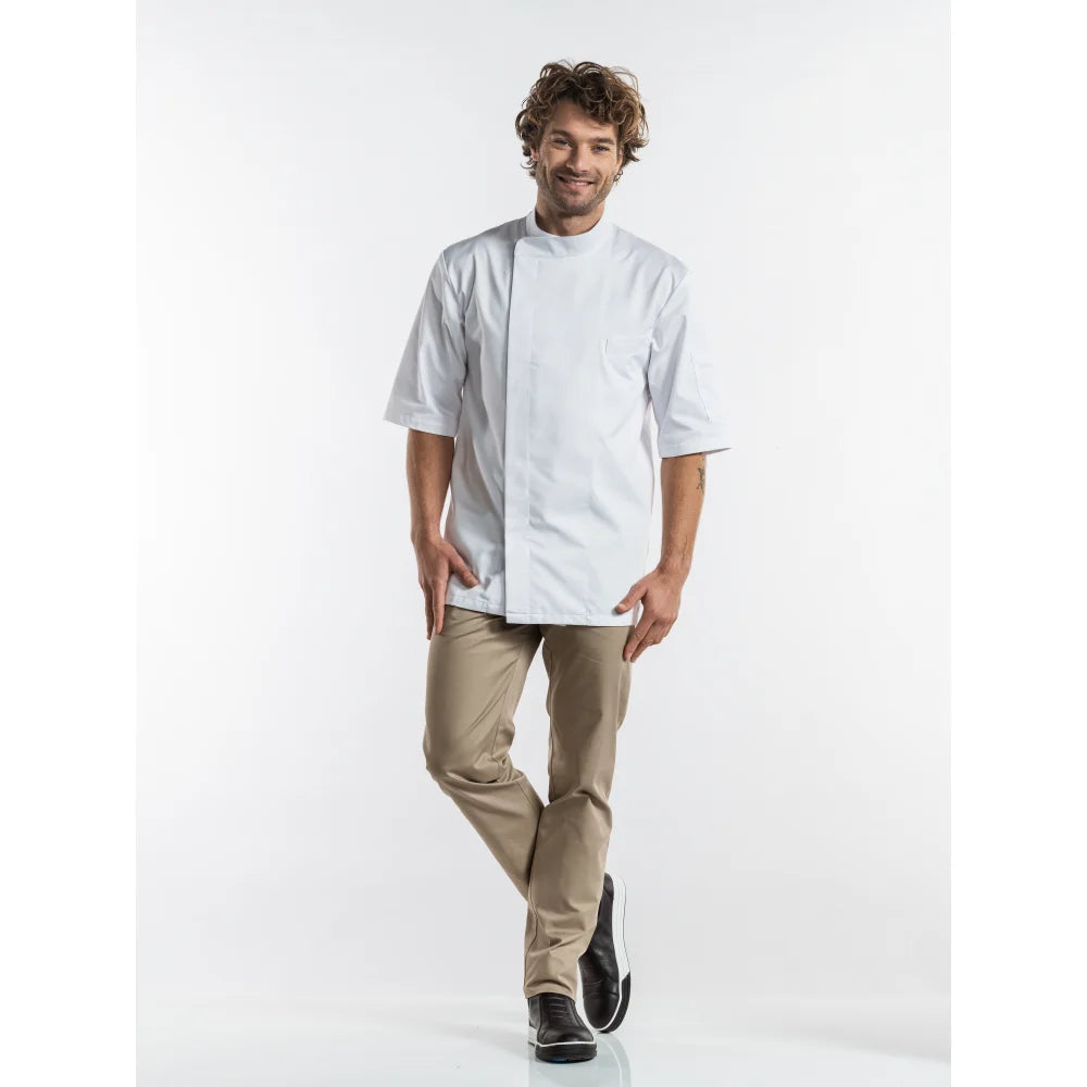 Chaud Devant Koksbuis Bacio White Short Sleeve Wit