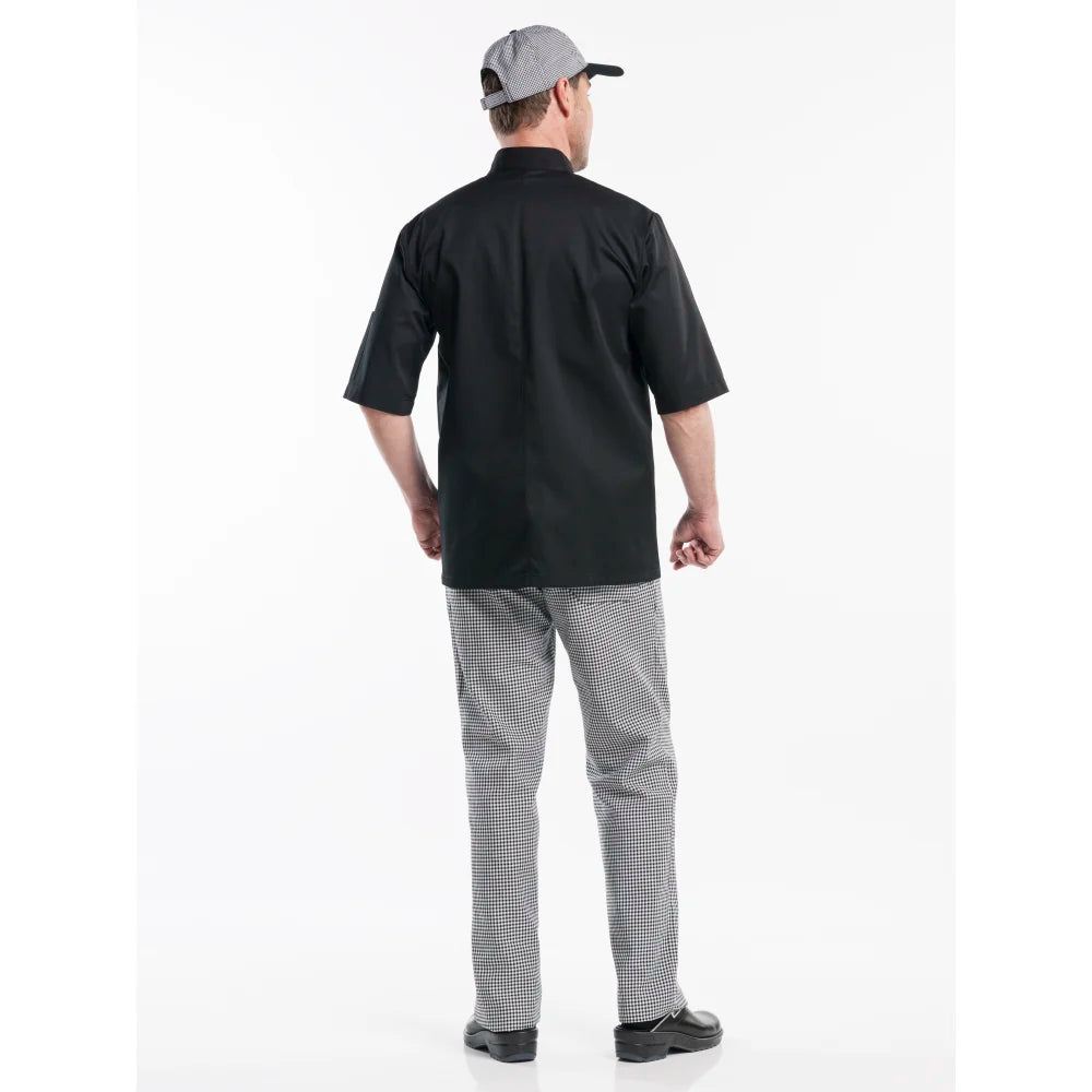 Chaud Devant Koksbuis Hilton Poco Black Short Sleeve Zwart