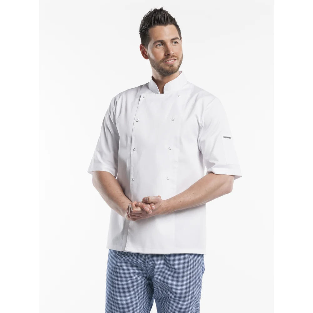 Chaud Devant Koksbuis Hilton Poco White Short Sleeve Wit