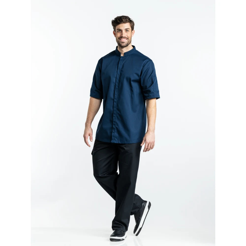 Chaud Devant Koksbuis Sabor Navy Short Sleeve Donkerblauw