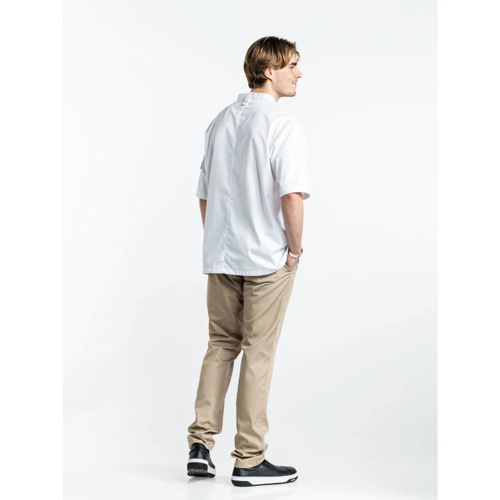 Chaud Devant Koksbuis Sabor White Short Sleeve Wit