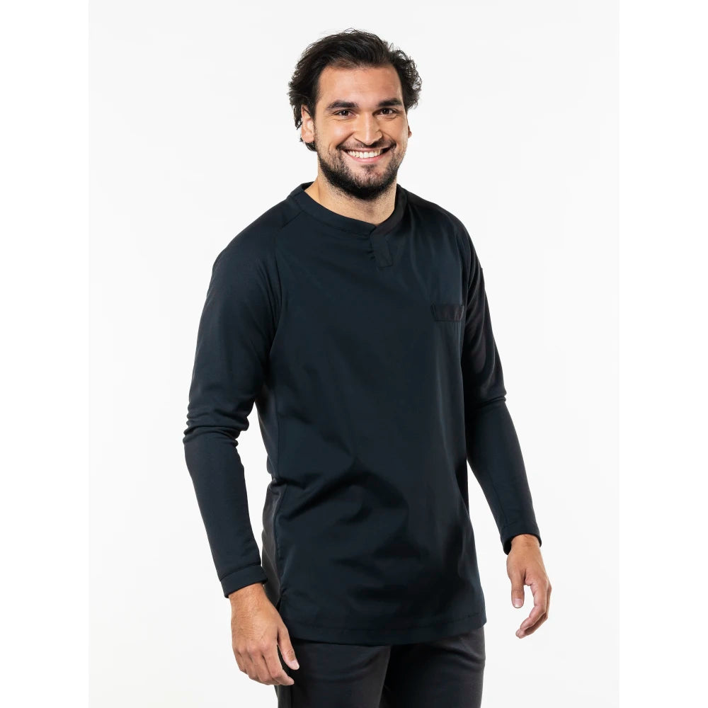 Chaud Devant Koksbuis T-Shirt Valente Fx Black Ls Stretch Zwart