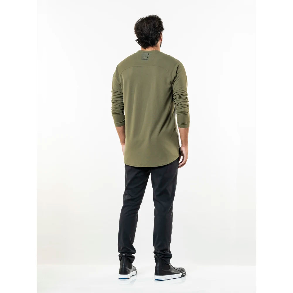 Chaud Devant Koksbuis T-Shirt Valente Fx Moss Ls Stretch Mosgroen