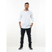 Chaud Devant Koksbuis T-Shirt Valente Fx White Ls Stretch Wit
