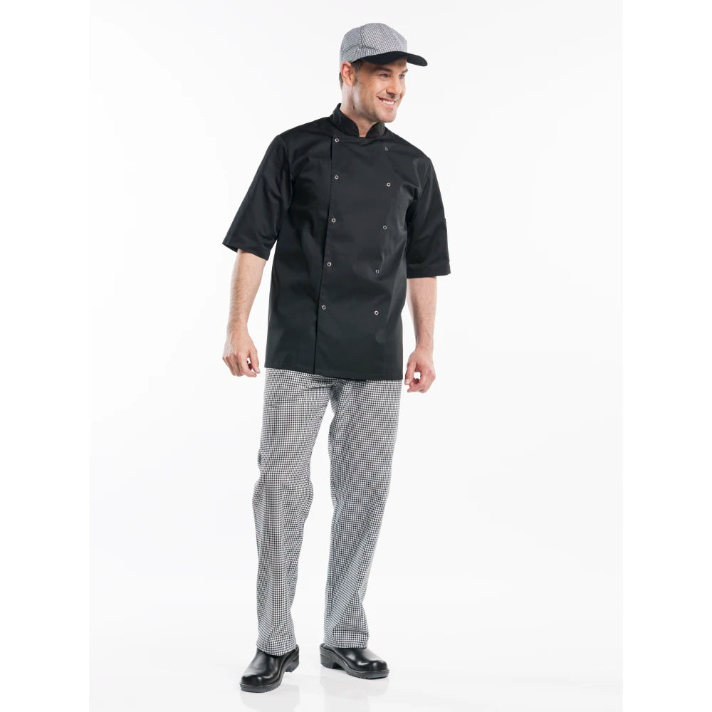 Chaud Devant Kokspantalon Pepita Black Zwart