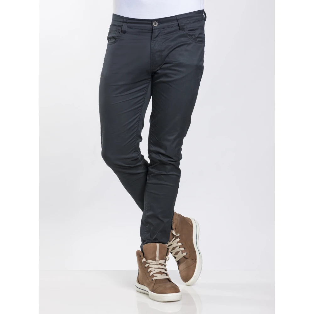 Chaud Devant Kokspantalon Skinny Reg Black Stretch Zwart