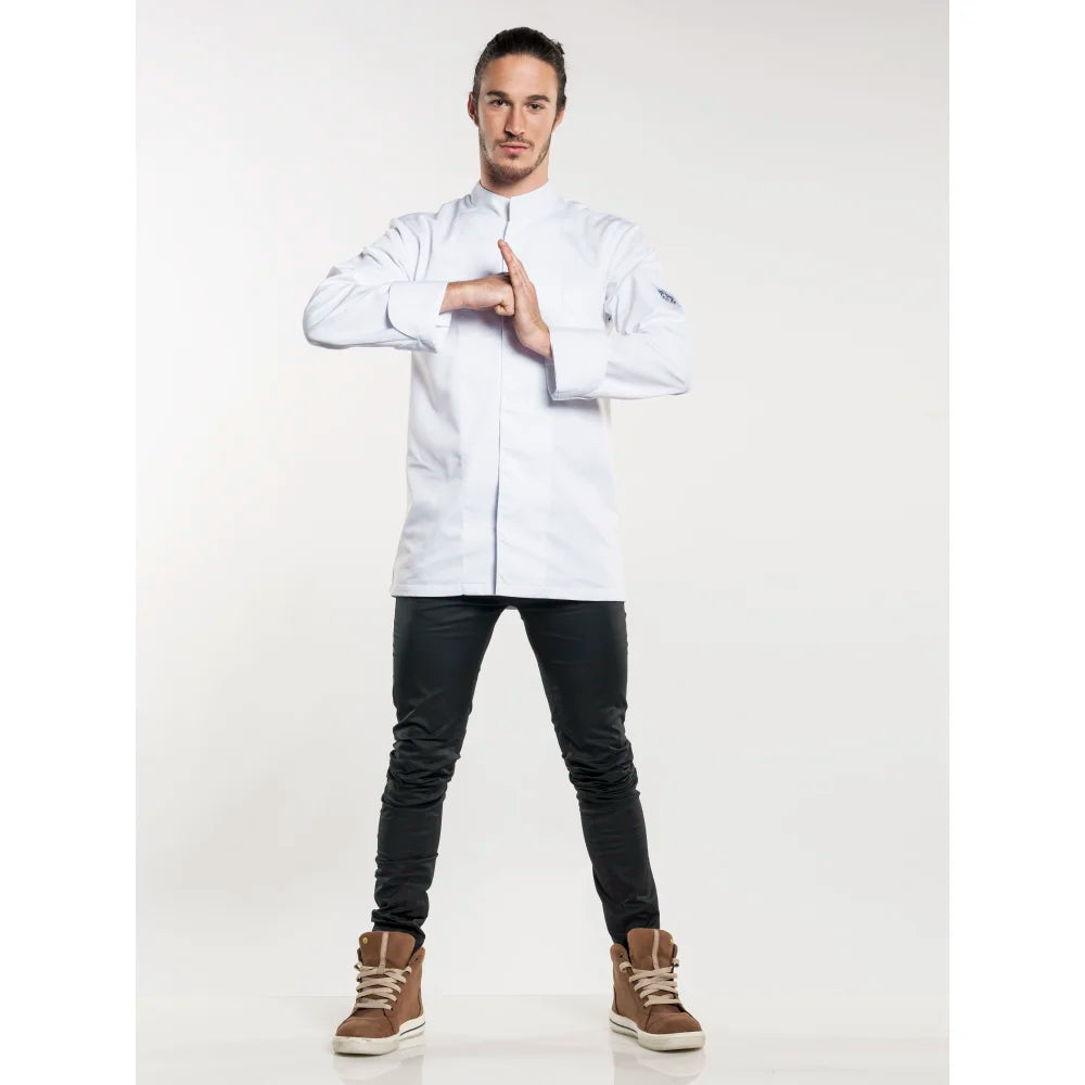 Chaud Devant Kokspantalon Skinny Reg Black Stretch Zwart