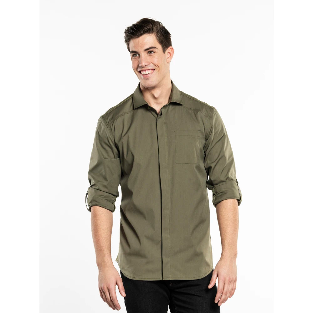 Chaud Devant Overhemd/Blouse Men Moss Fx Mosgroen