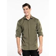 Chaud Devant Overhemd/Blouse Men Moss Fx Mosgroen