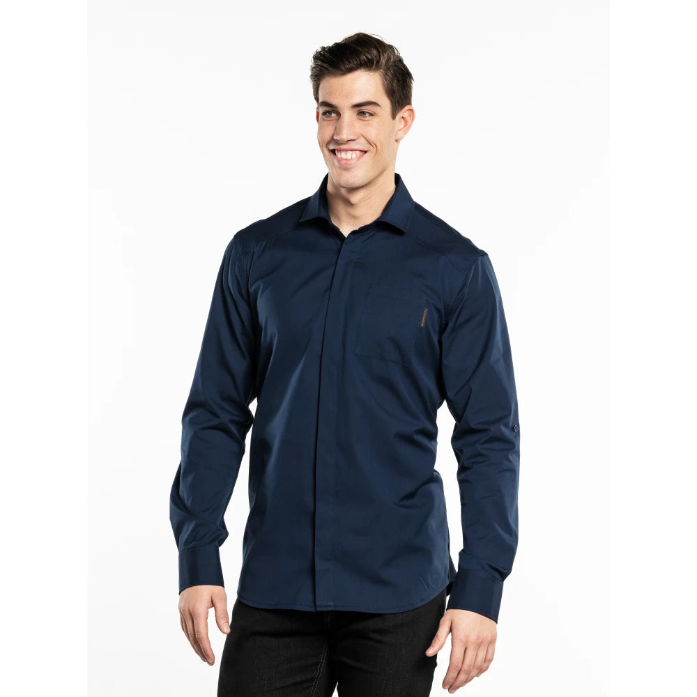 Chaud Devant Overhemd/Blouse Men Navy Fx Donkerblauw