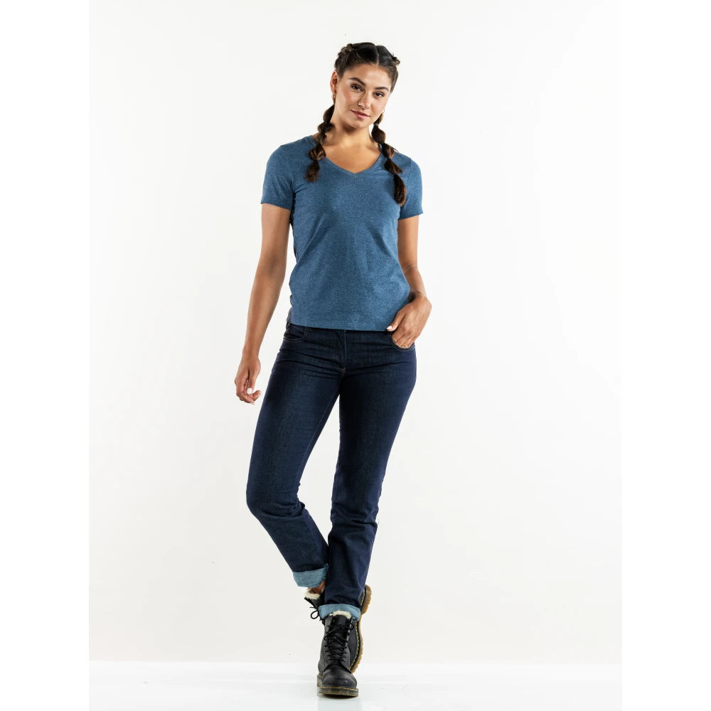 Chaud Devant T-Shirt Lady Tierra Blue Melee Blauw Gemêleerd