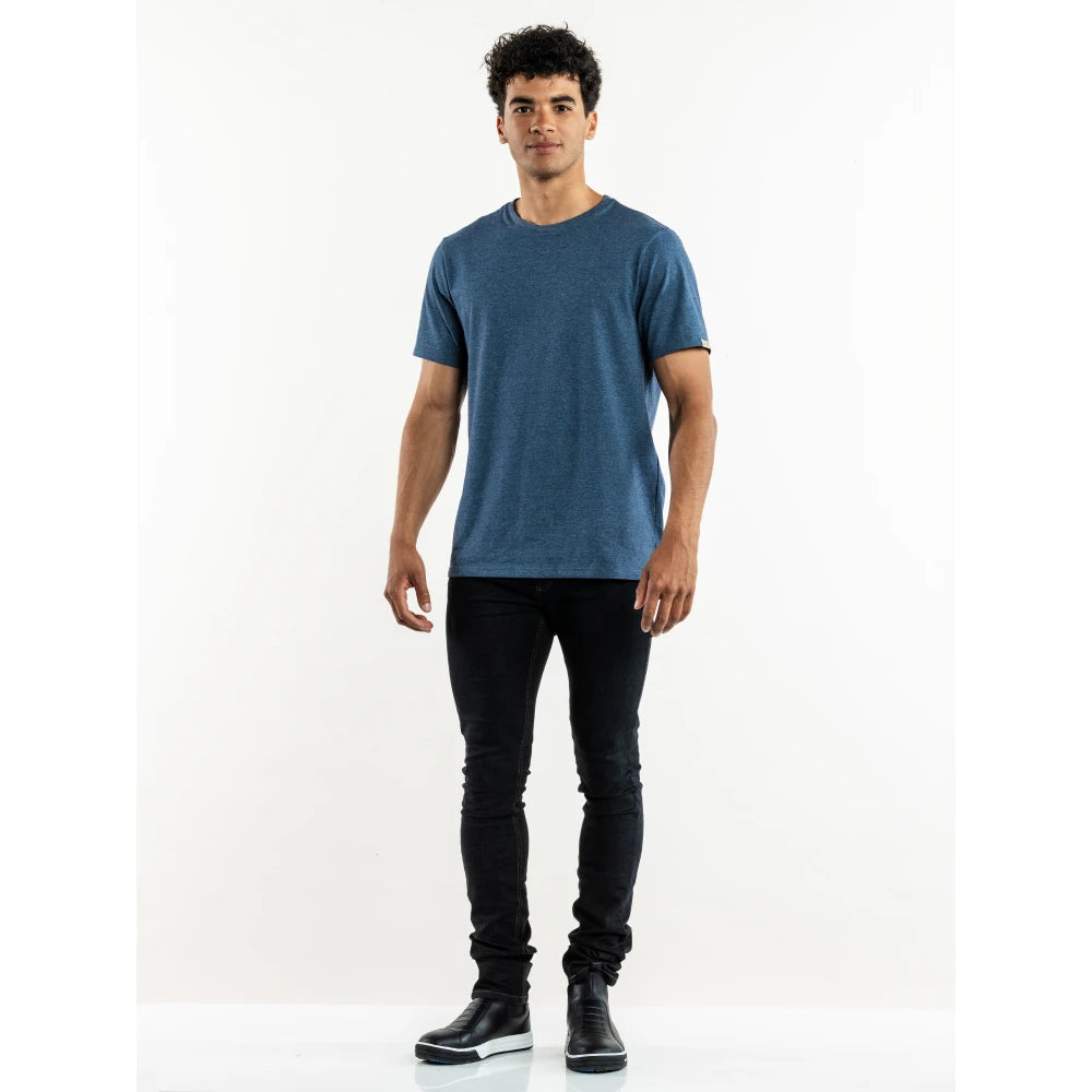 Chaud Devant T-Shirt Ronda Blue Melee Blauw Gemêleerd