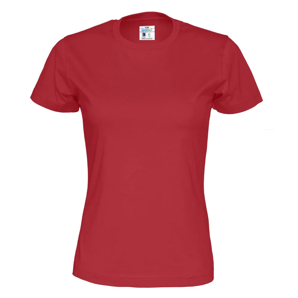 Cottover T-Shirt Lady - GOTS Rood