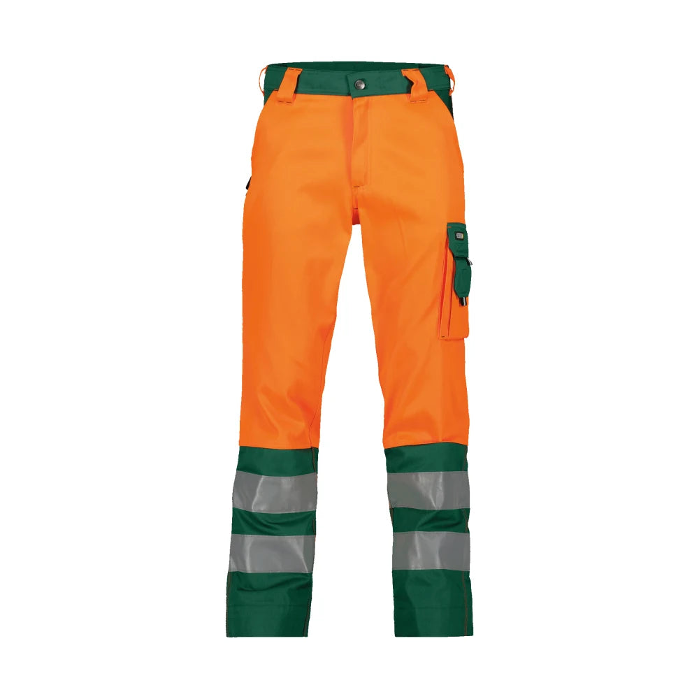Dassy Lancaster Hogezichtbaarheidsbroek 245 G/M² Fluo-Oranje Flessengroen
