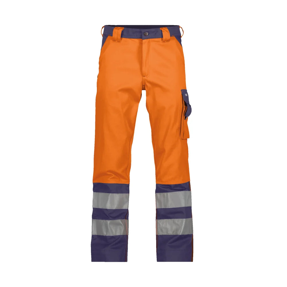 Dassy Lancaster Hogezichtbaarheidsbroek 290 G/M² Fluo-Oranje Marineblauw