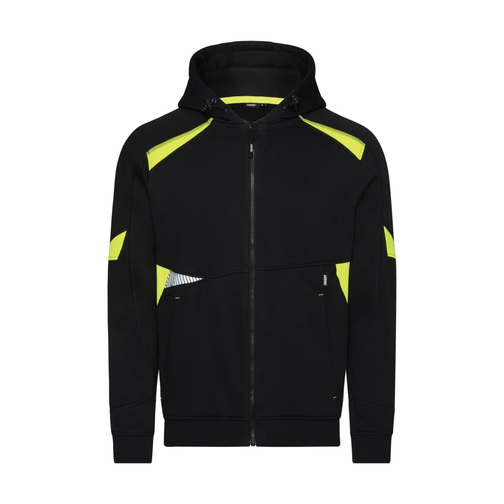 Dassy Santos Hoodie 305 G/M² Zwart Fluogeel