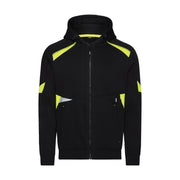 Dassy Santos Hoodie 305 G/M² Zwart Fluogeel