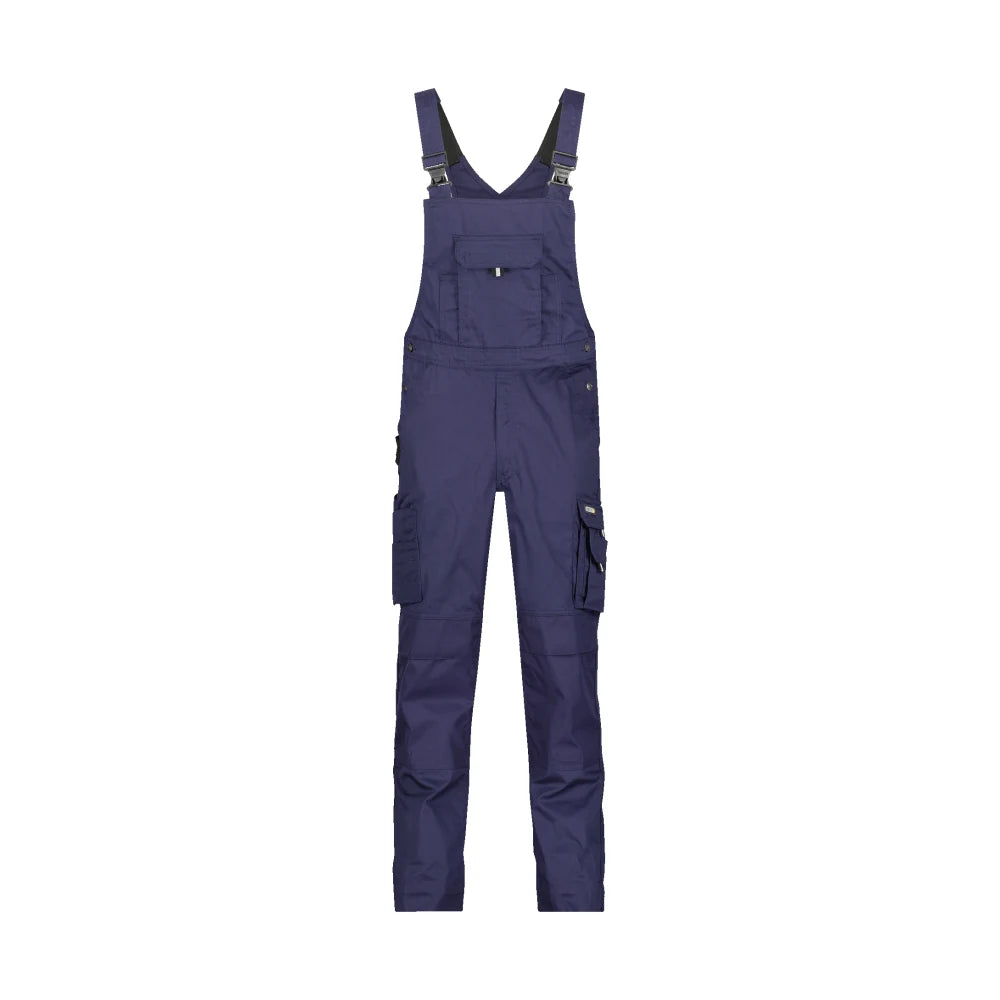 Dassy Ventura Katoen Bretelbroek Met Kniezakken 320 G/M² Marineblauw