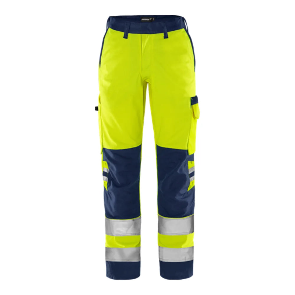 Fristads High Vis Green Broek Dames Klasse 2 2642 Gplu High Vis Geel Marineblauw