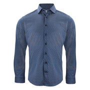 J.Harvest & Frost Indigo Bow 131 Hemd Regular Fit Heren Marine Print