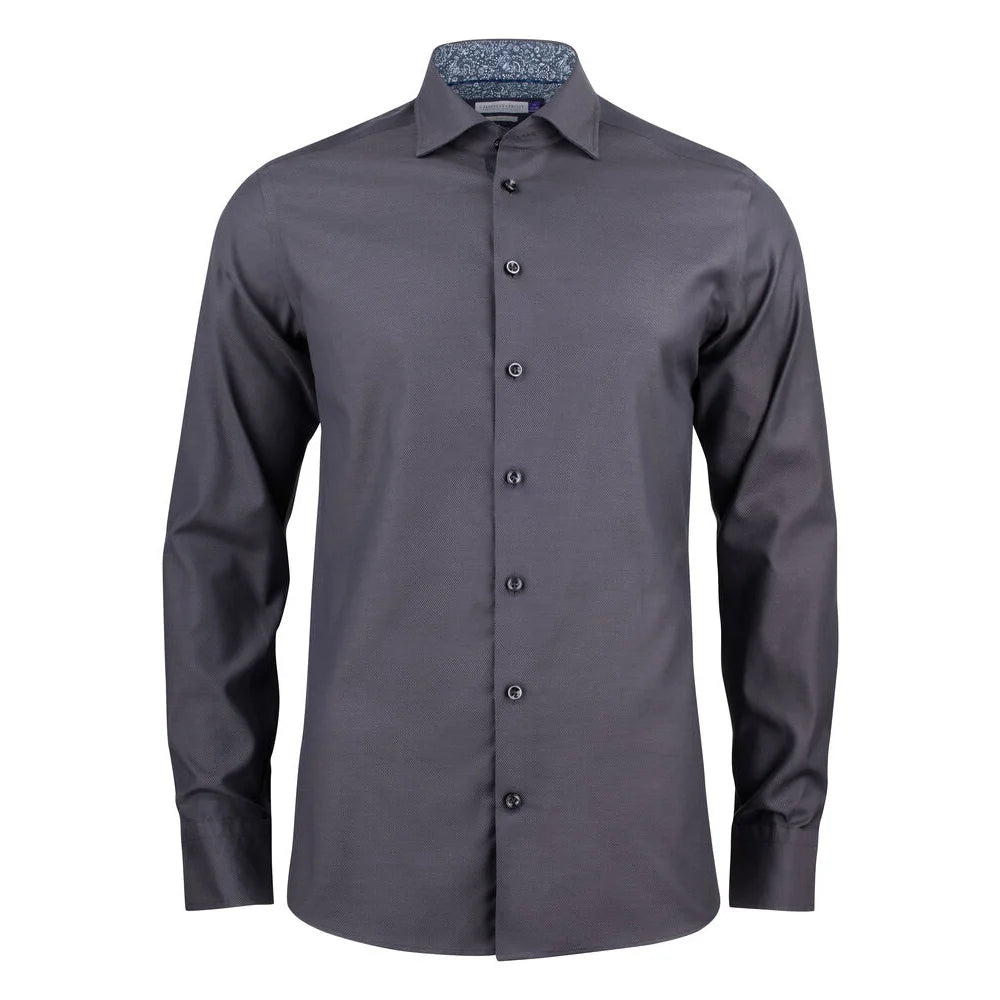 J.Harvest & Frost Purple Bow 142 Hemd Regular Fit Heren Grijs