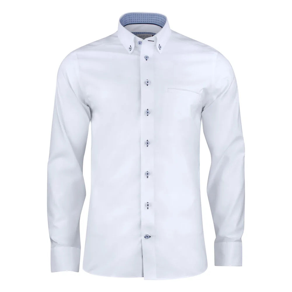 J.Harvest & Frost Red Bow 121 Hemd Slim Fit Heren Wit
