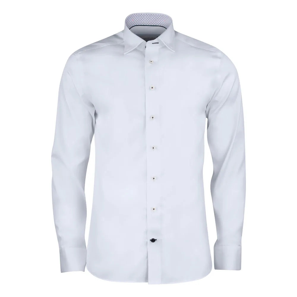 J.Harvest & Frost Red Bow 122 Hemd Slim Fit Heren Wit
