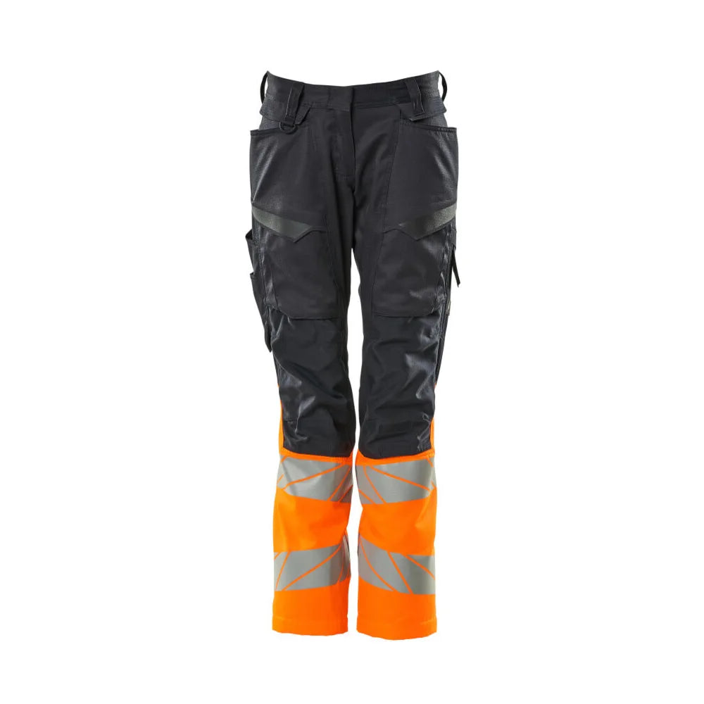 Mascot 19678-236 Broek Met Kniezakken Donkermarine High Vis Oranje