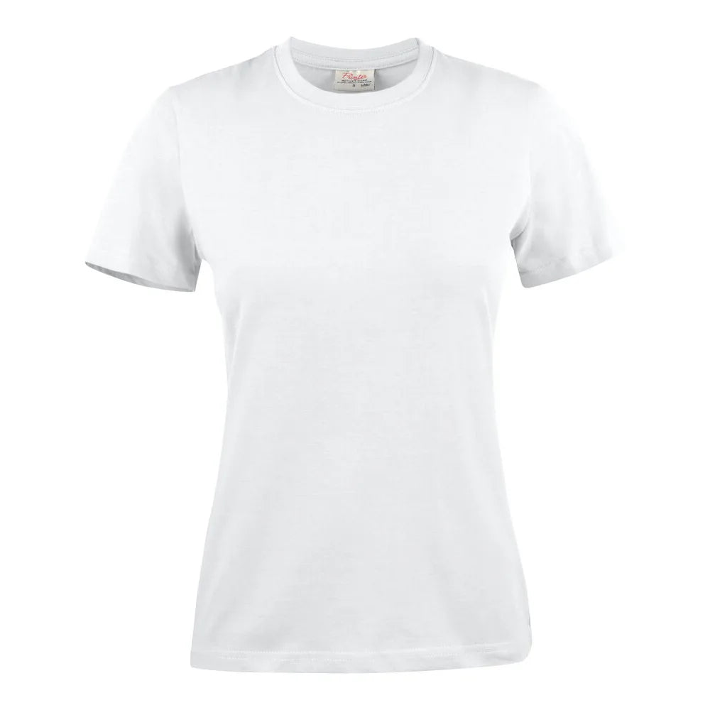 Printer Heavy T T-Shirt Dames Wit