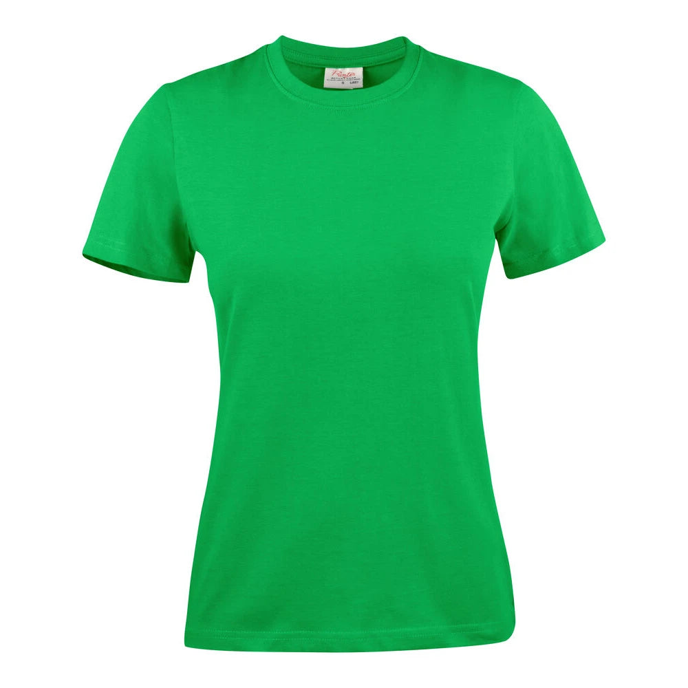 Printer Light T-Shirt Dames Frisgroen