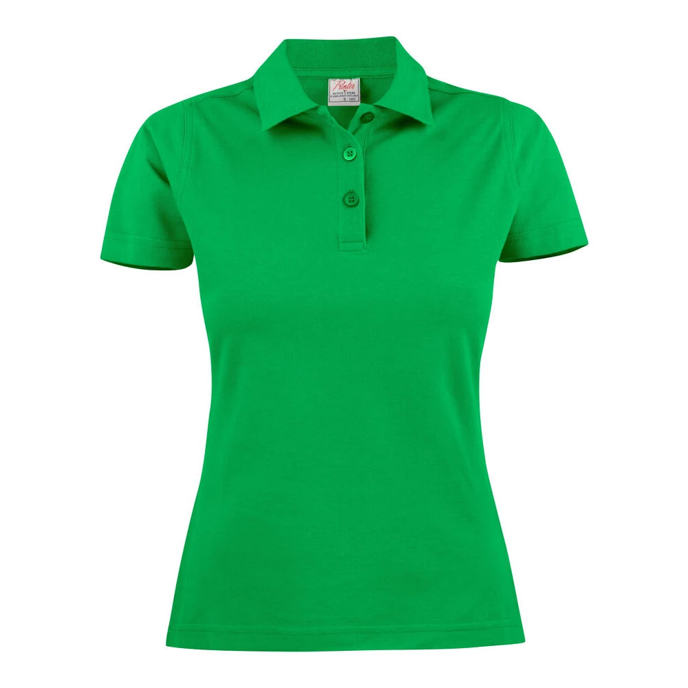 Printer Surf Light Polo Pique Dames Frisgroen