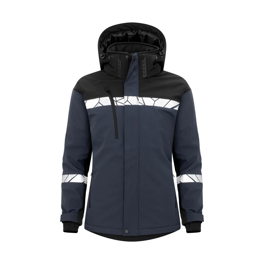 Projob 7417 Softshell Jas Dames Marine Zwart