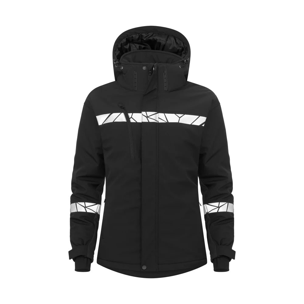 Projob 7418 Gevoerde Softshell Jas Dames Zwart Zwart