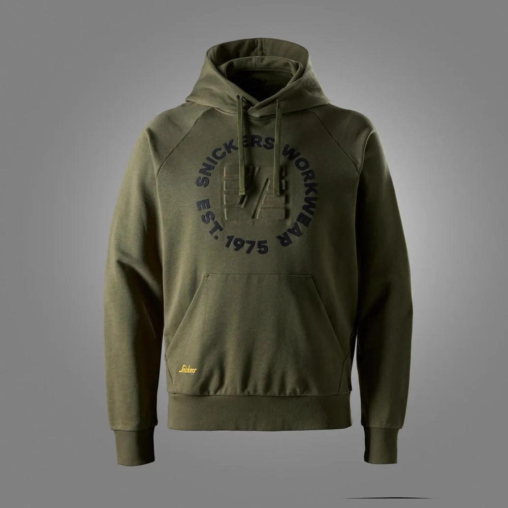 Snickers 2010 Terry Hoodie Met Logo 3100 Khaki Green