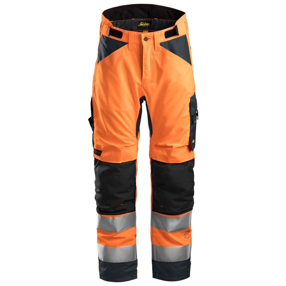 Snickers 6639 High-Vis Geïsoleerde 37.5 Werkbroek Klasse 2 5504 High Visibility Orange Black
