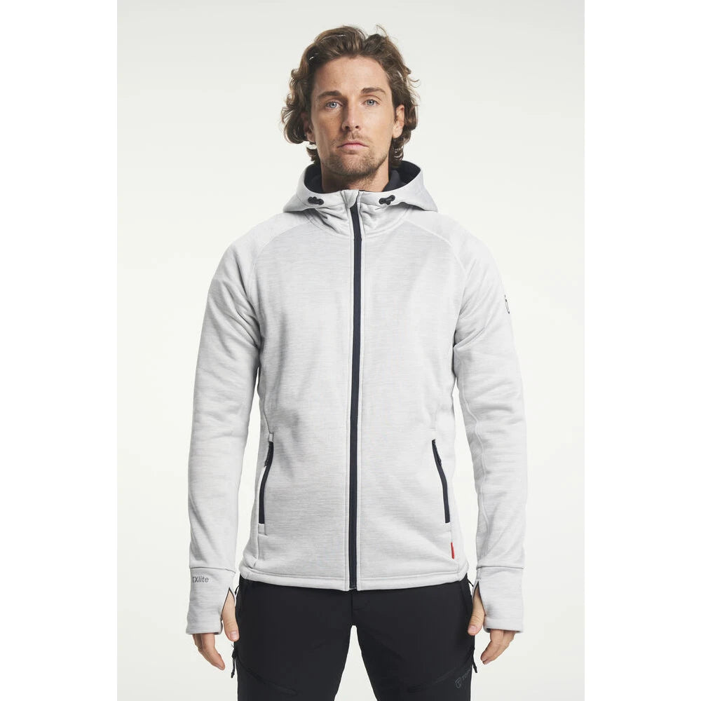 Tenson Txlite Hoodie Zip Men Lichtgrijs