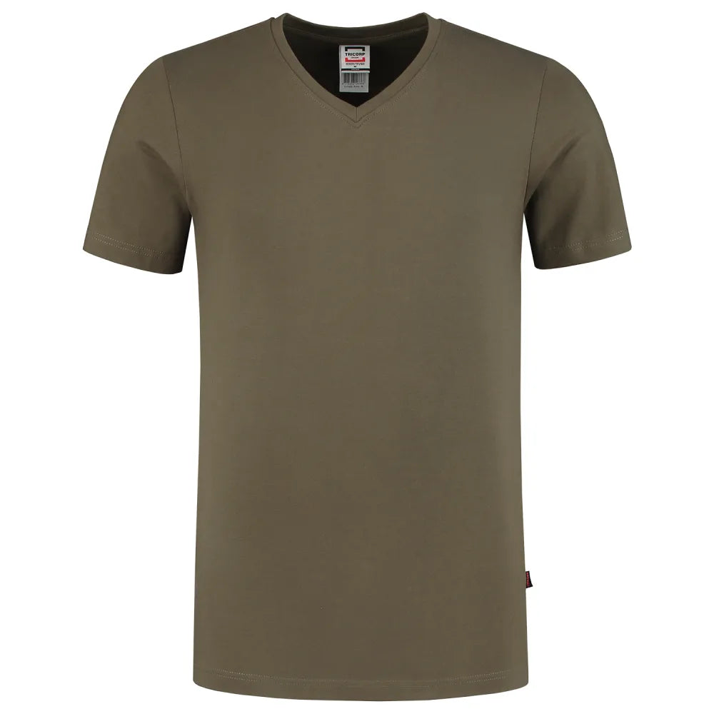 Tricorp 101005 T-Shirt V Hals Fitted Army