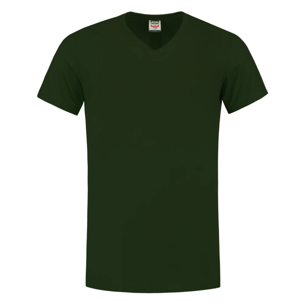 Tricorp 101005 T-Shirt V Hals Fitted Bottle Green
