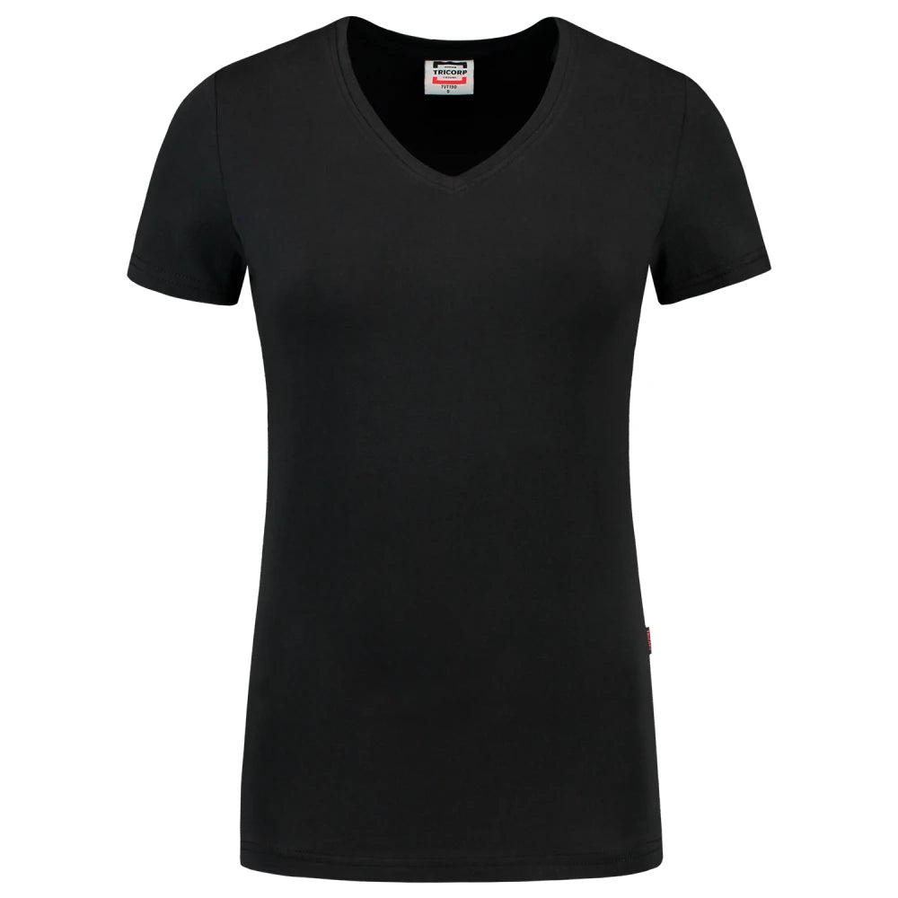 Tricorp 101008 T-Shirt V Hals Fitted Dames Black