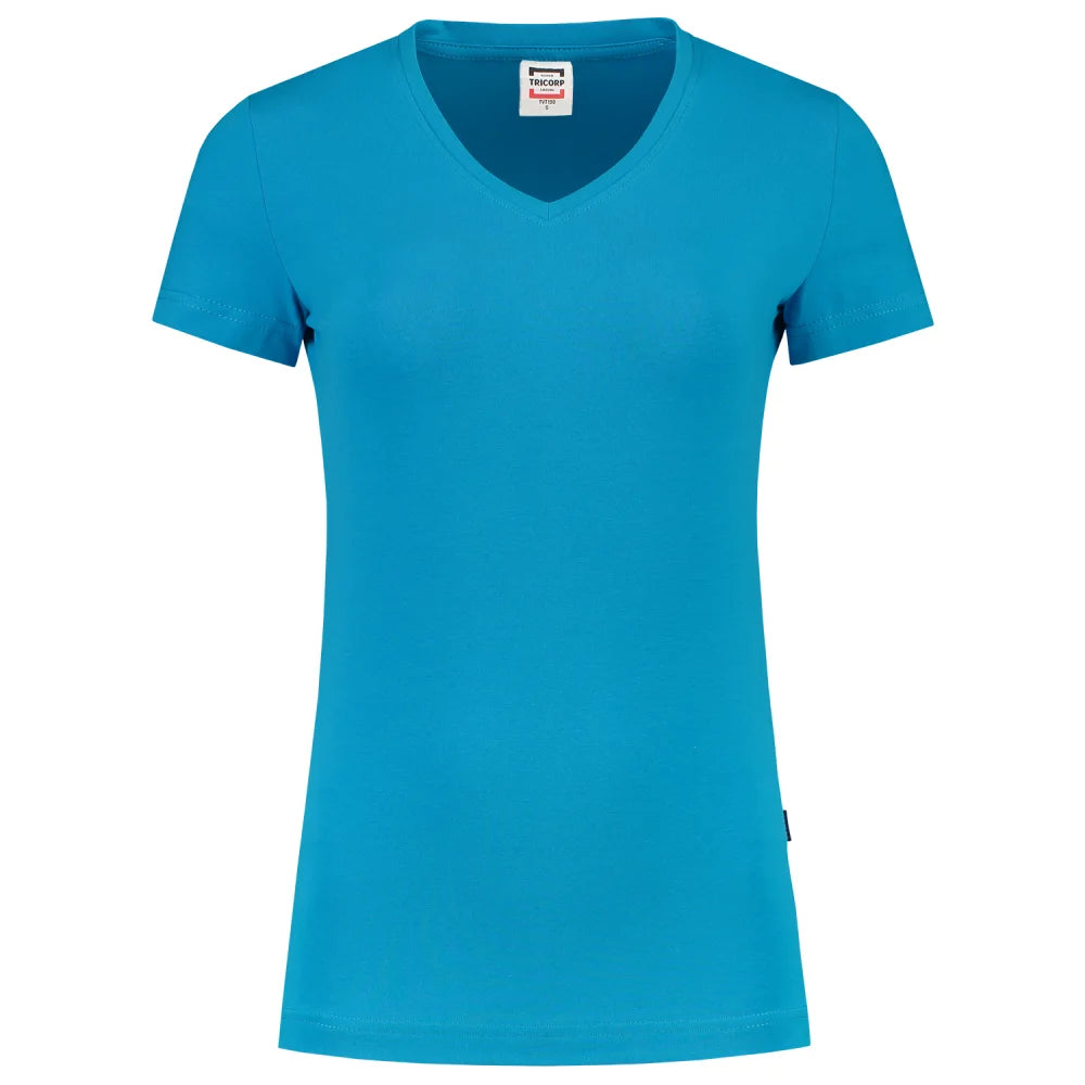 Tricorp 101008 T-Shirt V Hals Fitted Dames Turquoise
