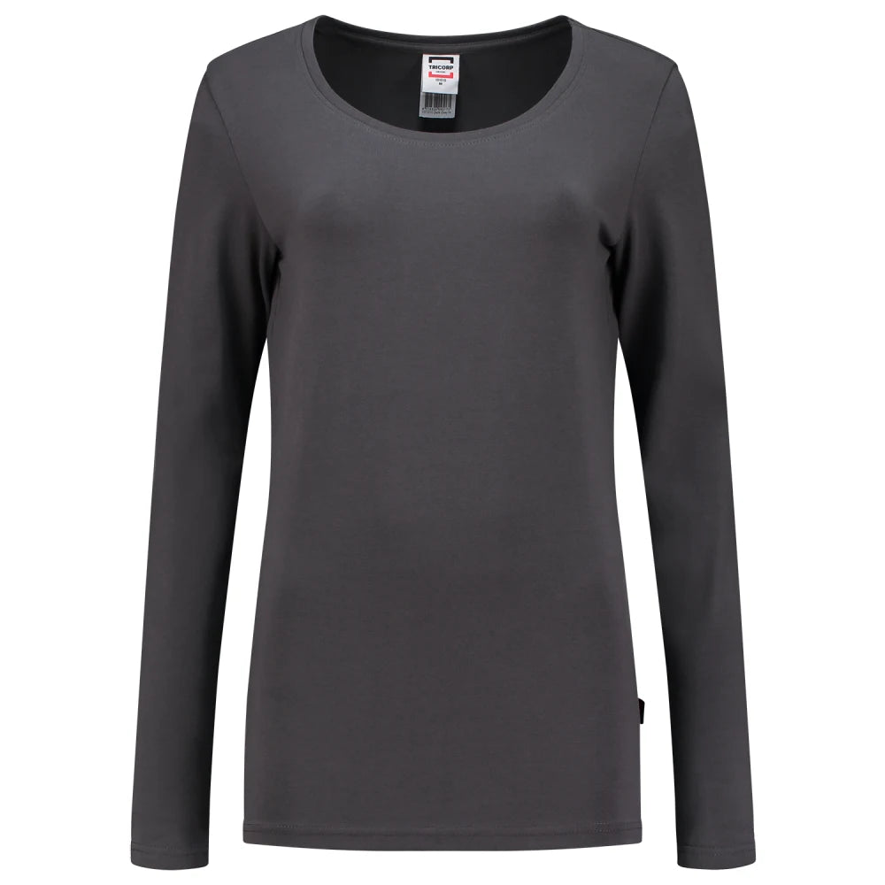 Tricorp 101010 T-Shirt Lange Mouw Dames Dark Grey