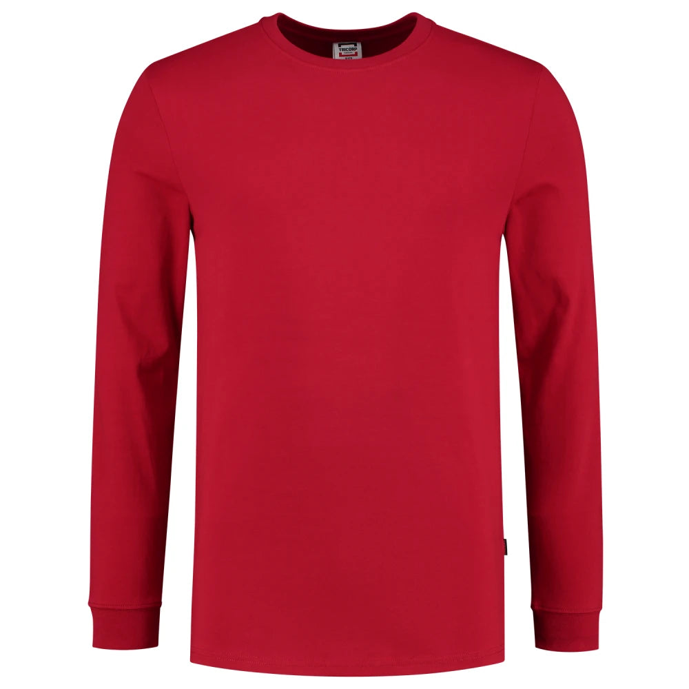 Tricorp 101015 T-Shirt Lange Mouw 60°C Wasbaar Red