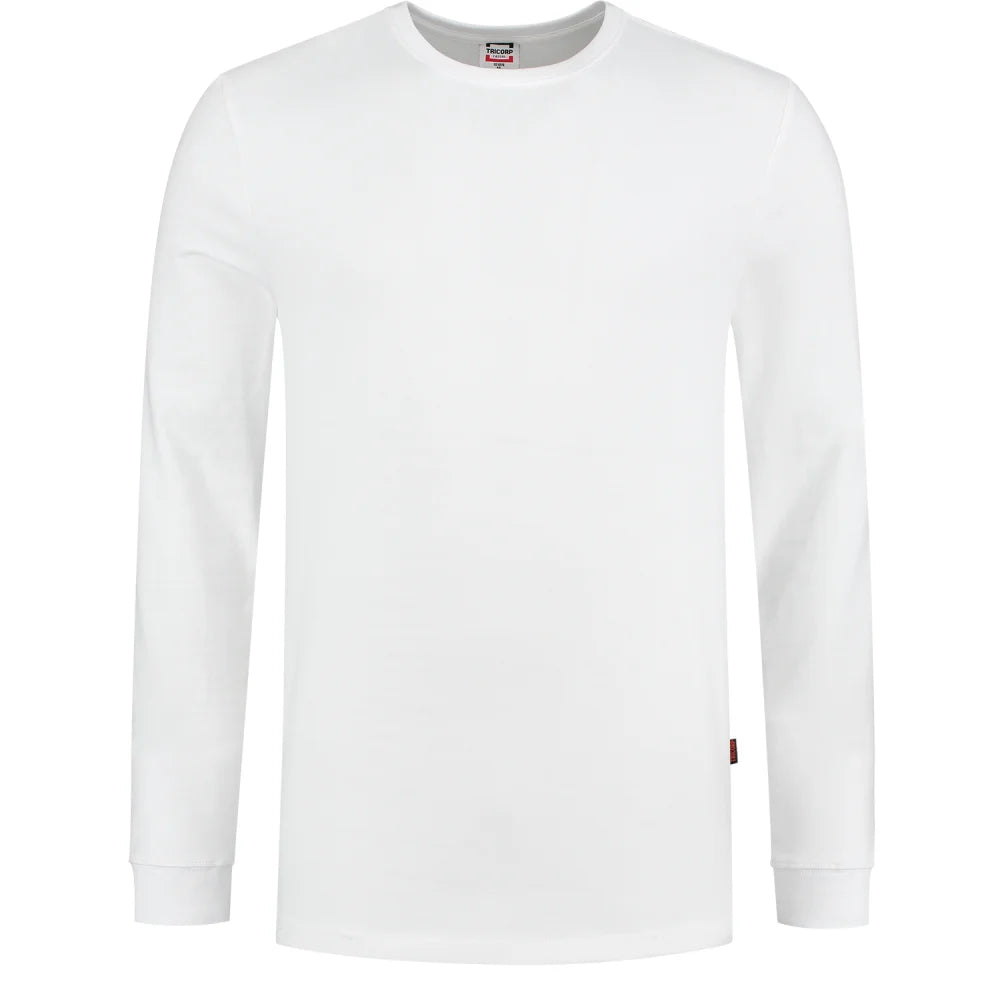 Tricorp 101015 T-Shirt Lange Mouw 60°C Wasbaar White