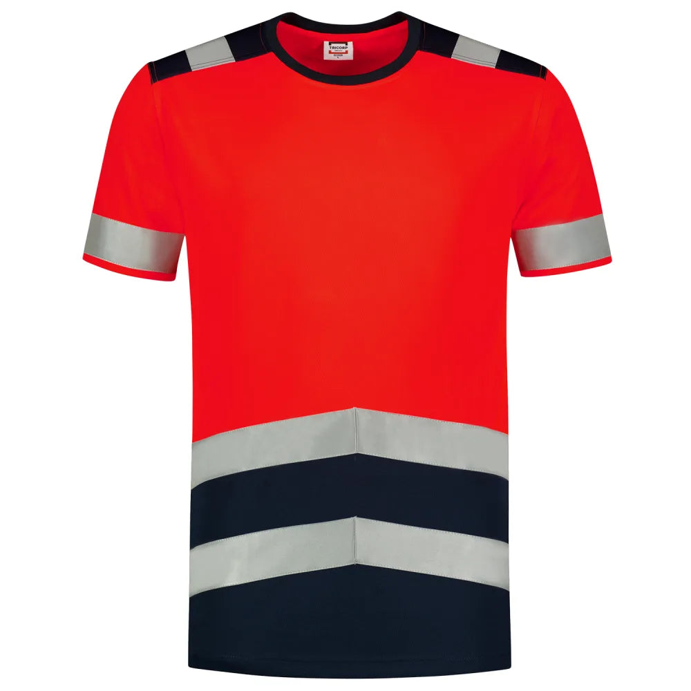 Tricorp 103006 T-Shirt High Vis Bicolor Fluor Red Ink