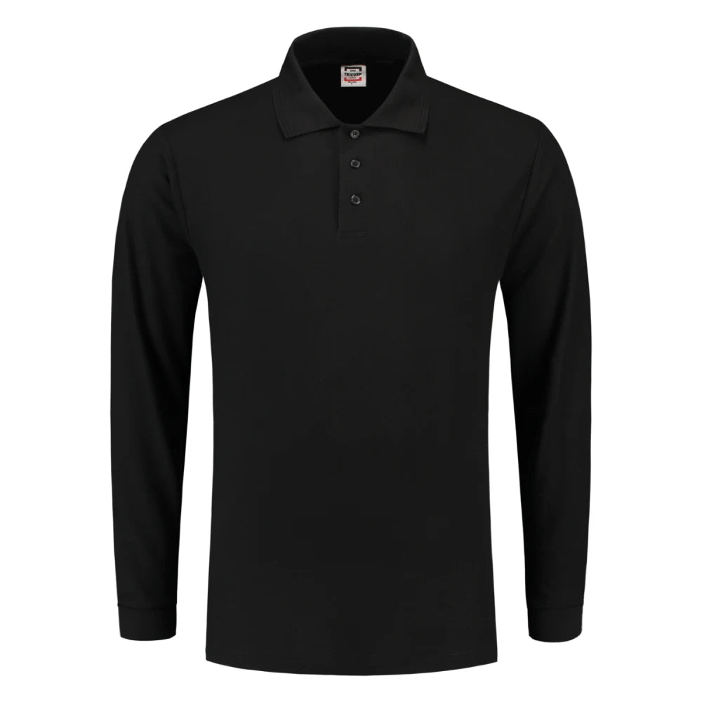 Tricorp 201008 Poloshirt 100% Katoen Lange Mouw Black