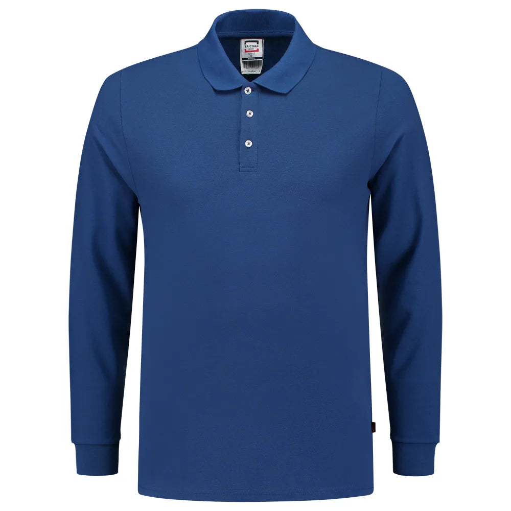 Tricorp 201017 Poloshirt Fitted 210 Gram Lange Mouw Royal Blue
